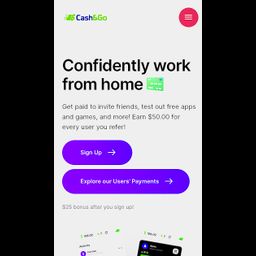 Cash and Go referral codes and program details