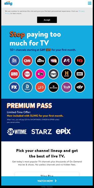 Sling TV Free Trial: Deals, Promo Codes, Bundles – TVLine